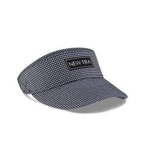Houndstooth Black Visor