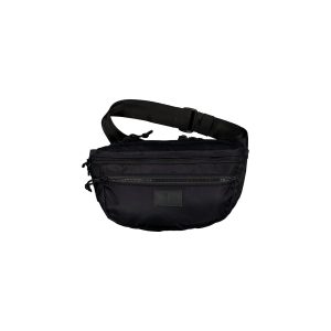 Nylon Twill Black Explorer Waist Bag
