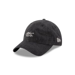 Handwritten Black Denim 9TWENTY Easy Snap