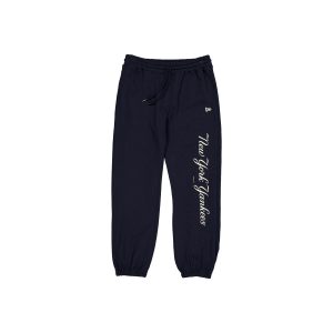 Relaxed Navy Fleece Pants
