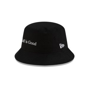 Golf is Good Black Bucket Hat
