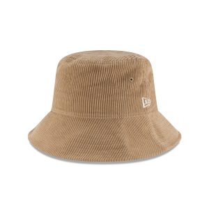 Beige Corduroy Bucket Hat
