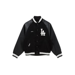 Raglan Black Varsity Jacket