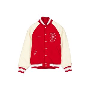 Raglan Red Varsity Jacket
