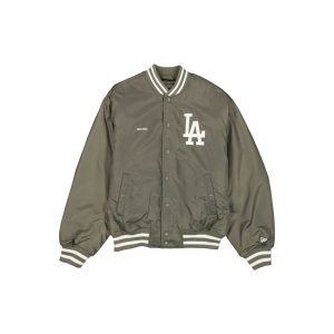 Nylon Gray Stadium Jacket