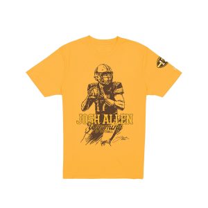 Josh Allen Jersey Retirement Gold T-Shirt