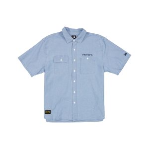 Originators Chambray Light Blue Button Up Shirt