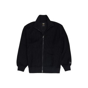 Black Label Knit Black Zip-Up Jacket