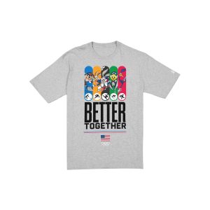 Winter Olympics Looney Tunes Gray T-Shirt