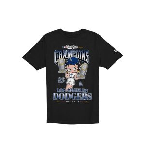 Bella DoÃ±a x Betty Boop 2025 World Series Champions Black T-Shirt