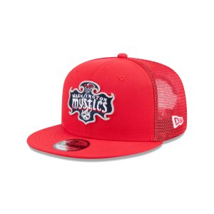 Red 9FIFTY Trucker