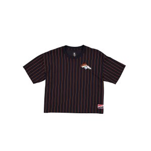 Throwback Women's Cropped Pinstripe T-Shirt