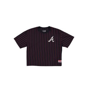 Throwback Women's Cropped Pinstripe T-Shirt