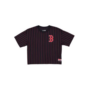 Throwback Women's Cropped Pinstripe T-Shirt