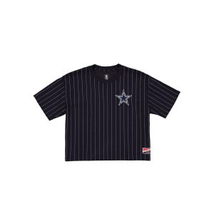 Throwback Women's Cropped Pinstripe T-Shirt