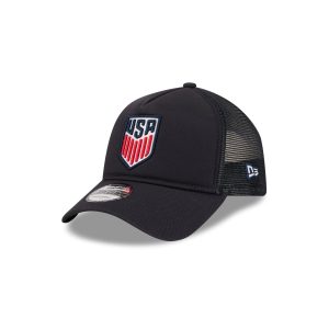Men's National Team Navy 9FORTY A-Frame Trucker