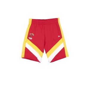 Red Oversized Panel Shorts