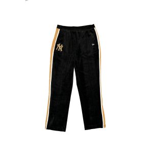Black Velour Track Pants