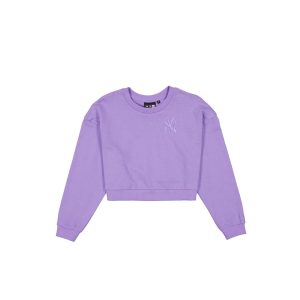 Women's Cropped Mauve Crewneck