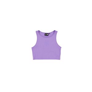 Women's Cropped Mauve Tank Top