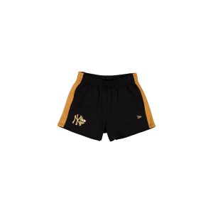 Women's High Waisted Black Floral Shorts