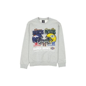 Super Bowl XXXII Sport Classics Sport Classics Gray Crewneck