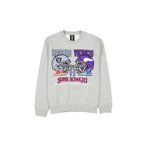 Super Bowl XI Sport Classics Sport Classics Gray Crewneck