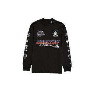 Modern Speed Black Long Sleeve T-Shirt