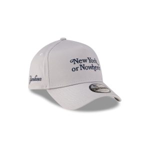 New York or Nowhere Gray Wordmark 9FORTY A-Frame Snapback