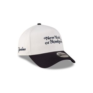 New York or Nowhere White Wordmark 9FORTY A-Frame Snapback