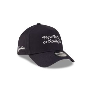 New York or Nowhere Navy Wordmark 9FORTY A-Frame Snapback