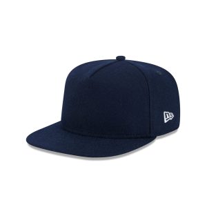 Navy Melton Wool 59FIFTY A-Frame Fitted