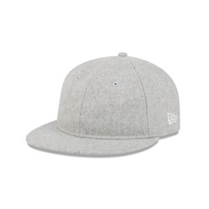 Heather Gray Melton Wool Retro Crown 9FIFTY Strapback
