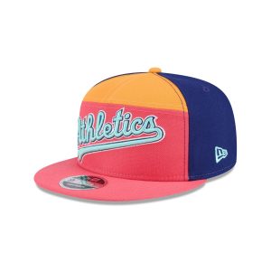 Coral Split Panel 9FIFTY Snapback