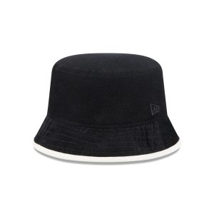Black and White Cord Bucket Hat