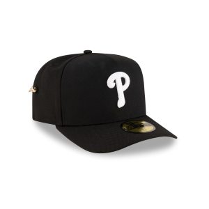 Black Script Safety Pin 59FIFTY A-Frame Fitted