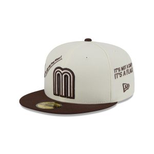New Era Anniversary Logos Brown Visor 59FIFTY Fitted