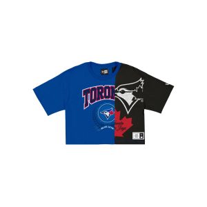 Team Split Women's Short-Sleeve Cropped T-Shirt