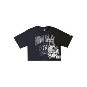 Team Split Women's Short-Sleeve Cropped T-Shirt