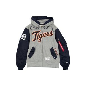 Alpha Industries Gray MA-1 Full Zip Fleece Jacket