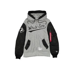 Alpha Industries Gray MA-1 Full Zip Fleece Jacket