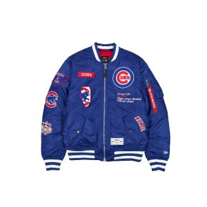 Alpha Industries Blue MA-1 Bomber Jacket
