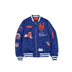 Alpha Industries Blue MA-1 Bomber Jacket
