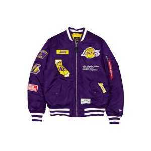 Alpha Industries Purple MA-1 Bomber Jacket