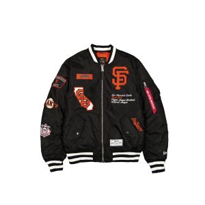 Alpha Industries Black MA-1 Bomber Jacket
