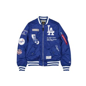 Alpha Industries Blue MA-1 Bomber Jacket