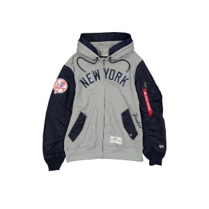Alpha Industries Gray MA-1 Full Zip Fleece Jacket