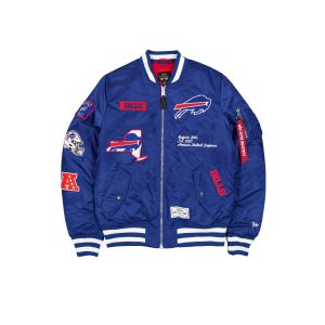 Alpha Industries Blue MA-1 Bomber Jacket