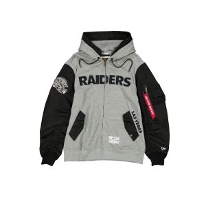 Alpha Industries Gray MA-1 Full Zip Fleece Jacket