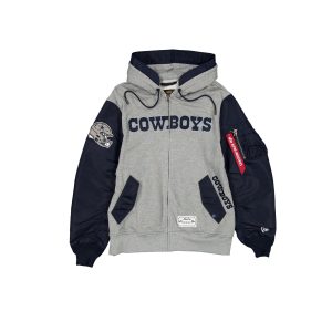 Alpha Industries Gray MA-1 Full Zip Fleece Jacket